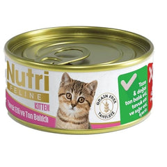 Nutri Feline Tahılsız Tavuk Etli Ve Ton Balıklı Yavru Kedi Konservesi 85gr - K-003