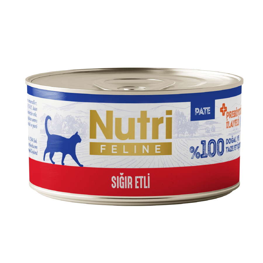 Nutri Feline Sığır Etli Tahılsız Kedi Konservesi 70 Gr - K-015