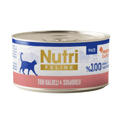 Nutri Feline Ton Balıklı ve Somonlu Tahılsız Kedi Konservesi 70 Gr - K-020