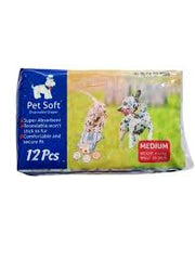 Pet Soft Köpek Bezi 12'li (M)