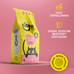 Kityus Bebek Pudrası Kokulu Sodyum Bentonit Kedi Kumu 10L