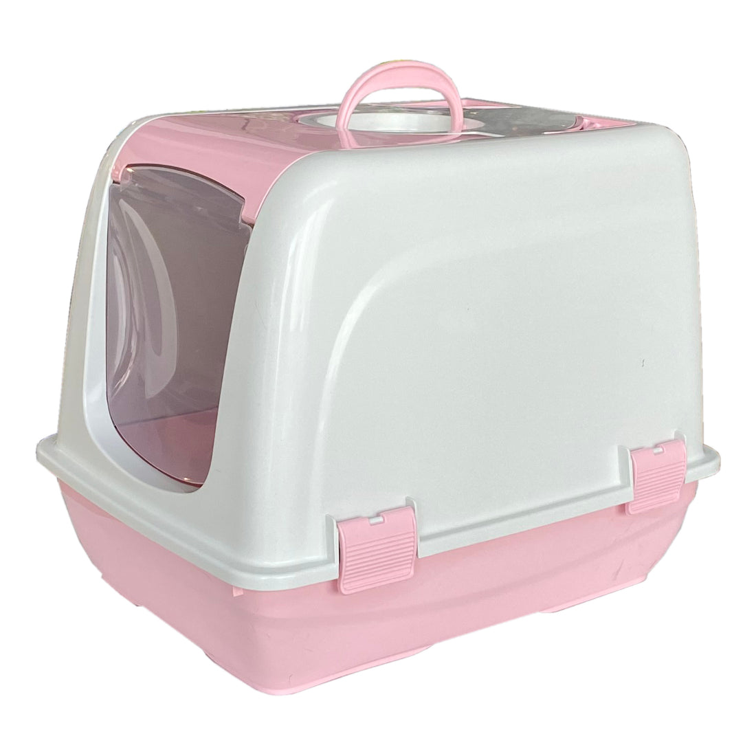 Markapet Lüx Kapalı Kedi Tuvaleti 48x36x36 cm Pembe - SNYYL-KPLTVLT-PMB
