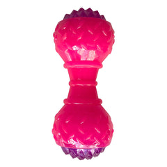 Playfull Aktivite Sesli ve Işıklı Köpek Oyuncak Dumbel 5x15 cm Pembe - PF-4008-PMB