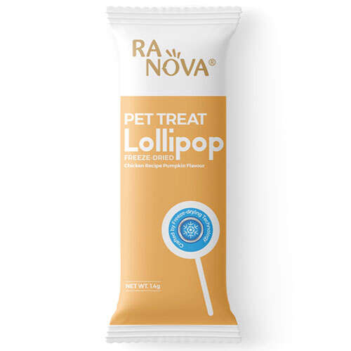 Ranova Kabak Aromalı Dondurularak Kurutulmuş Kedi Ödülü Lolipop 1.4 Gr - 12805-KBK