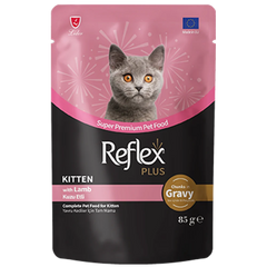 Reflex Plus Sos İçinde Parça Kuzu Etli Yavru Kedi Konservesi 85gr - 13562