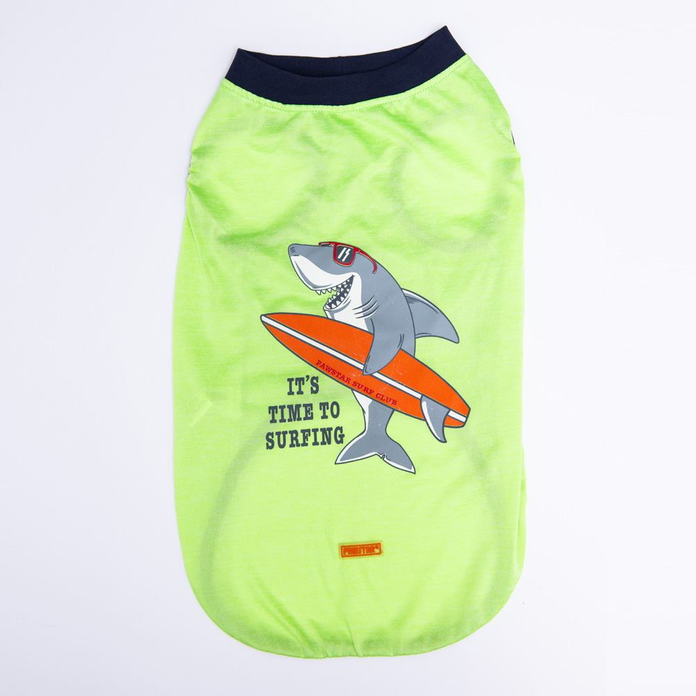 Pawstar Green Shark Büyük T-shirt 3XLarge  43X49X66 CM - 23855-3XL