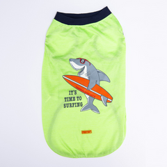 Pawstar Green Shark Büyük T-shirt 4XLarge  47X55X72 CM - 23855-4XL