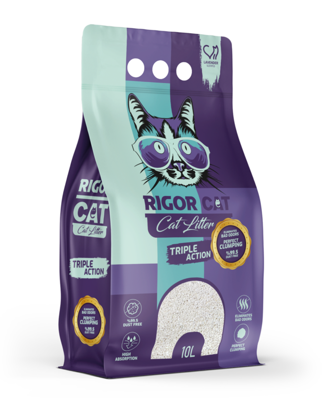 Rigor Lavanta Kokulu İnce Taneli Kedi Kumu 10 lt - 13055-LVNT