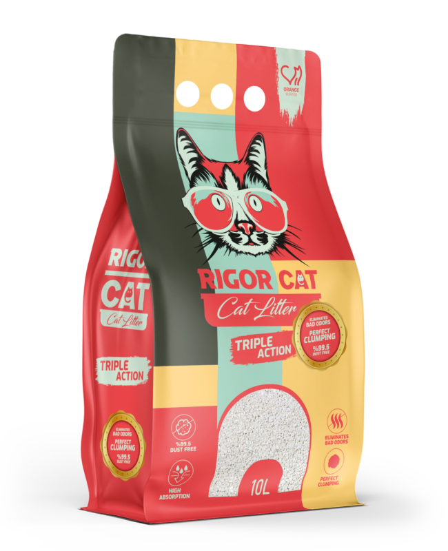 Rigor Portakal Kokulu İnce Taneli Kedi Kumu 10 lt - 13055-PRTKL