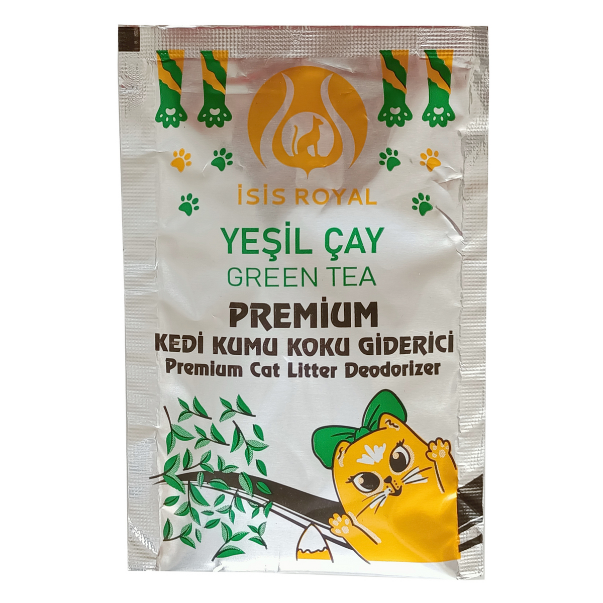 Markapet Kedi Kumu Koku Giderici 25 gr Yeşil Çay Kokulu - 55008-YSLCY