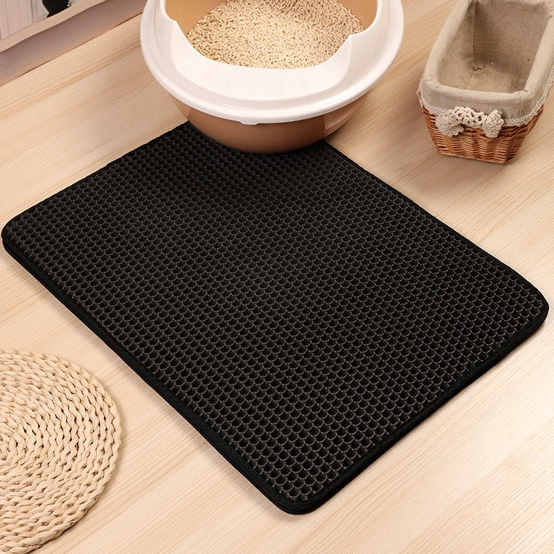 Kedi Elekli Tuvalet Önü Paspası  45 cm - 65 cm Gr - SF4565-PSPS-GR