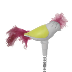 Markapet Vantuzlu Yaylı Kuşlu  Kedi Oyuncağı 30 cm Neon Yeşil - SF-YYLKSLOYNCK-NNYSL