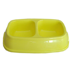 Markapet İkili Plastik Mama ve Su Kabı 200 + 200 ml Sarı - MP-KLSK-2L-SAR