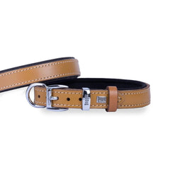 Doggie El Yapımı Konforlu Deri Köpek Tasması 2x30-35 cm Kahverengi - FCBT-2010S-CAMEL