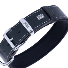 Doggie Nazar Boncuklu Deri Köpek Boyun Tasması 4x47-55 cm Siyah - SBT-4023S-SYH