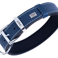 Doggie Nazar Boncuklu Deri Köpek Boyun Tasması 4x47-55 cm Mavi - SBT-4023S-MV