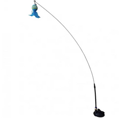 Karamel Pet Vantuzlu Tüylü Toplu Olta Kedi Oyuncağı 50 cm - 13139