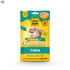 Delibon Krema Kedi Ödül Maması 15g 5 Adet Ton Balıklı - CREAMY5X15TUNA