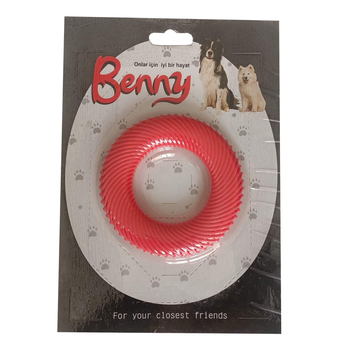 Benny Köpek Oyuncağı Yuvarlak 9,5 cm Kırmızı - BNY-1117-KRMZ