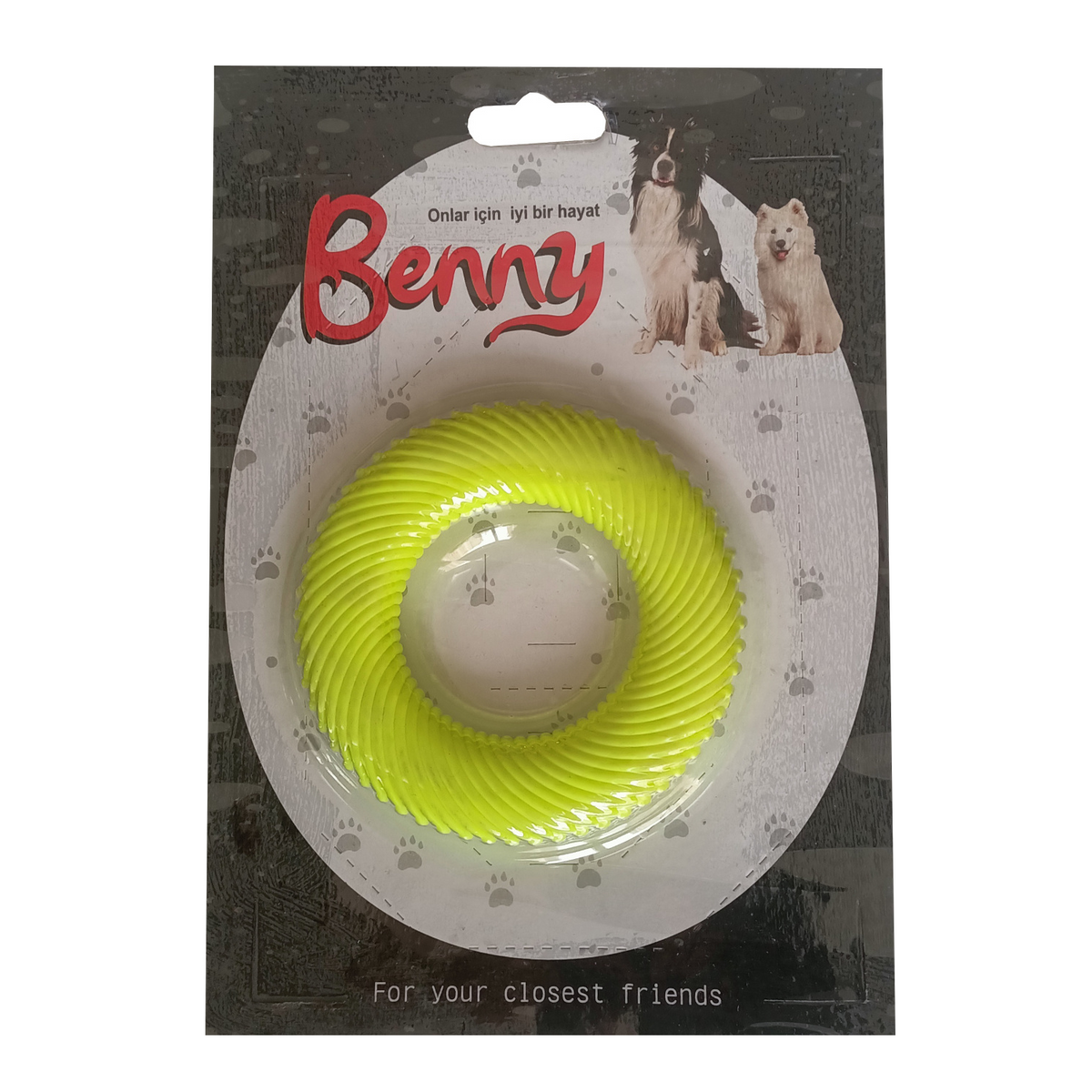 Benny Köpek Oyuncağı Yuvarlak 9,5 cm Sarı - BNY-1117-SR