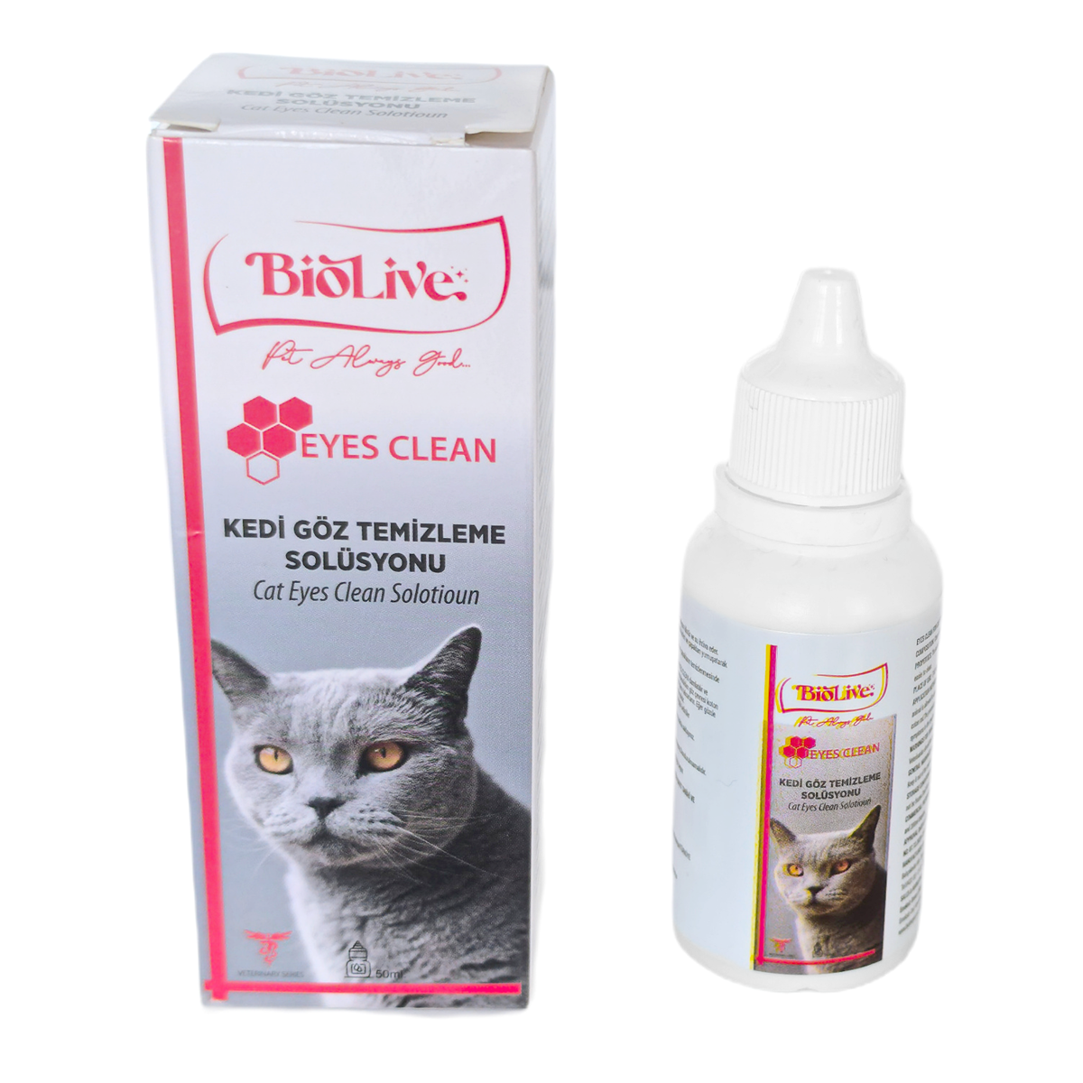 Biolive Eyes Clean Kedi Göz Temizleme Solisyonu 50ml - BIO-027