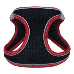 Üç Kilitli Sportif Kedi Köpek Göğüs Tasması 34-44 cm Large Kırmızı-Siyah - SF-SPRTF-LKRMZSYH