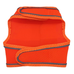 Çift Kilitli Sportif Kedi Köpek Göğüs Tasma Seti 34-44 cm Large Turuncu - SF-SPRTFST-LTRNC