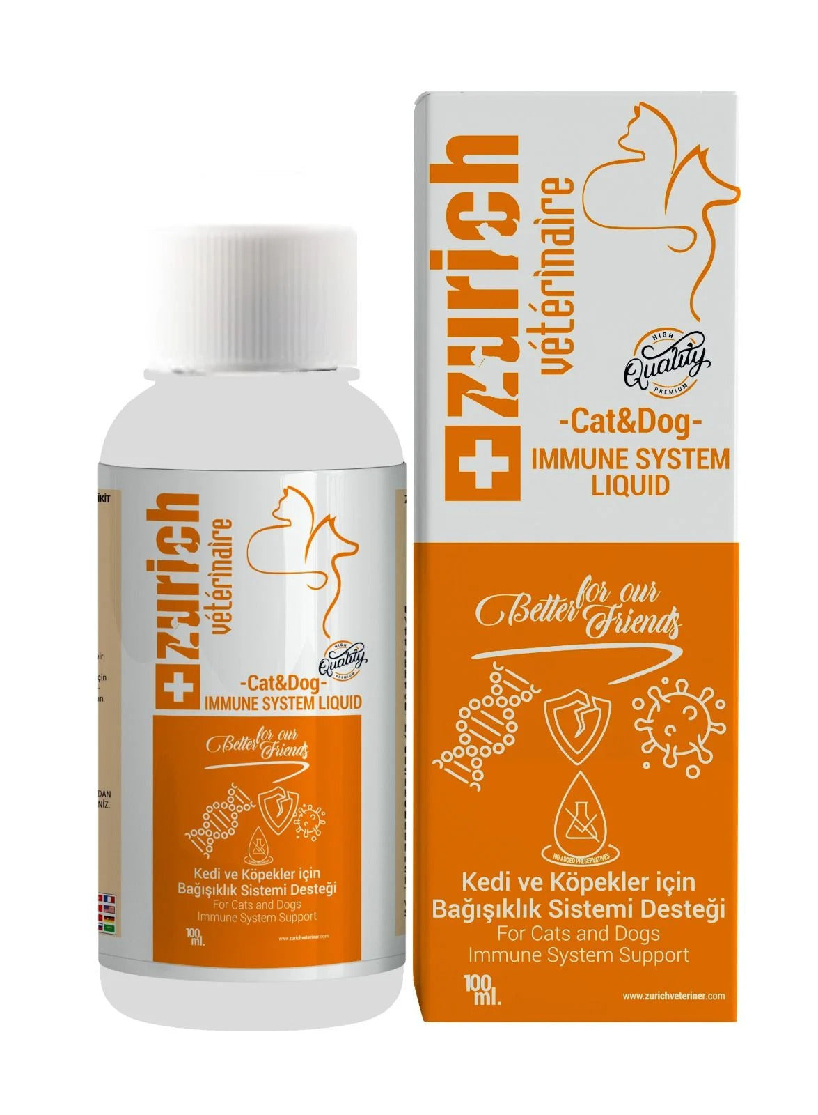 Zurich Kedi Köpek Bağışıklık Güçlendirici Likit 100 ML Sıvı - ZRC-3152