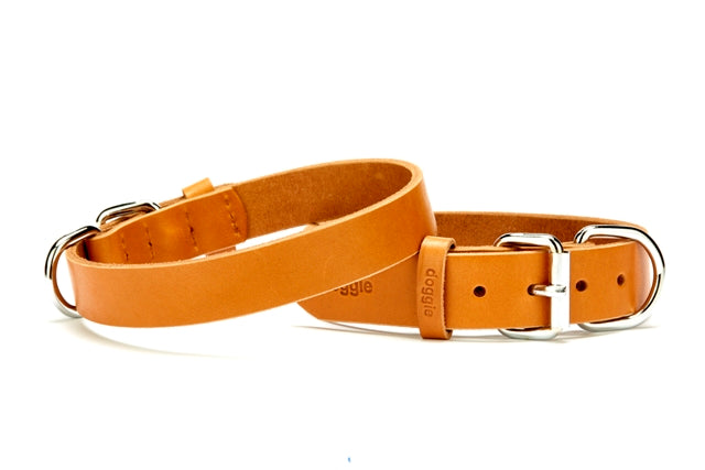 Doggie Deri El Yapımı Köpek Boyun Tasması 2,5x37-45 cm Kamel - TBT2510M-KML