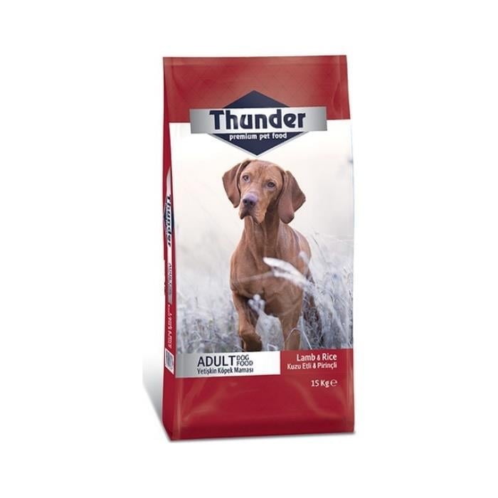 Thunder Kuzu Etli ve Pirinçli Yetişkin Köpek Maması 15 Kg - 13203