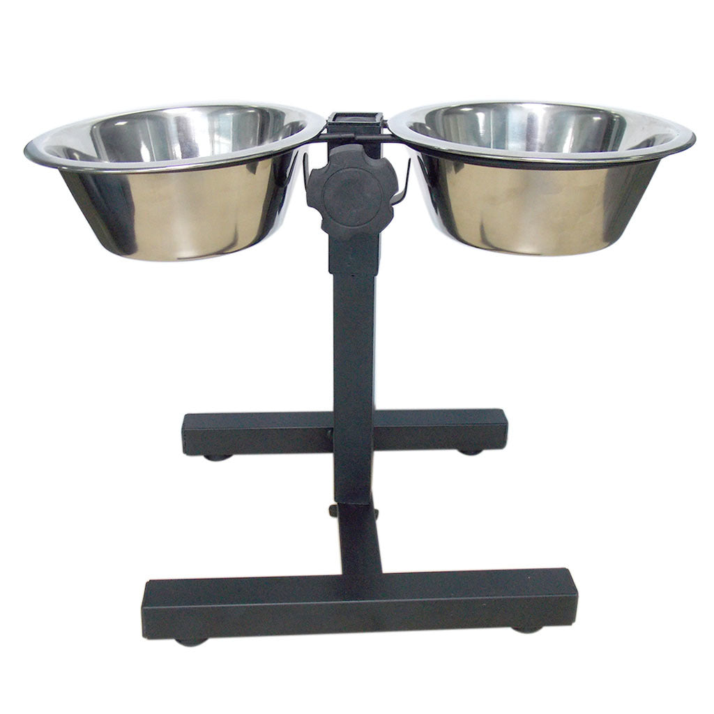 Tommy Ayarlanabilir Ayaklı Çelik Köpek Mama Su Kabı 1 Litre - VM2702B
