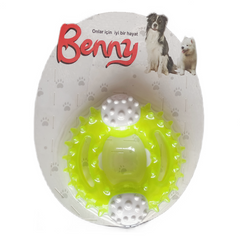 Benny Diş Kaşıma Köpek Oyuncağı Yuvarlak 9,5 cm Neon Yeşil - BNY-1123-NNYSL