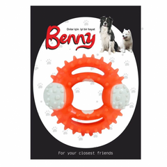 Benny Diş Kaşıma Köpek Oyuncağı Yuvarlak 9,5 cm Turuncu - BNY-1123-TRNC