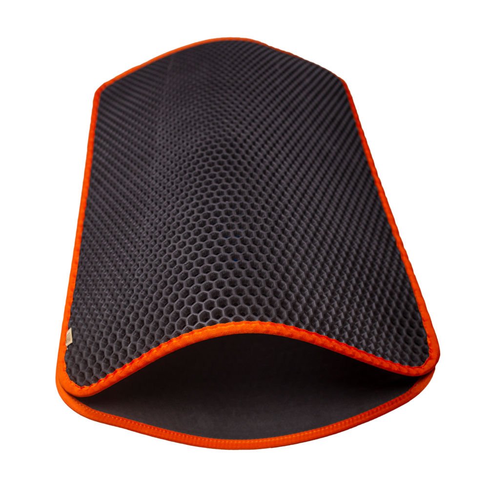 Cattie Kum Toplayıcı Fonksiyonel Kedi Paspası Altıgen 50-75 cm Turuncu - HEXMATLORANGE