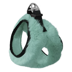 Üç Kilitli Peluş Kedi Köpek Göğüs Tasması 30-38 cm Small Turkuaz - SF-PLS-STRKZ