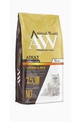 Animal World Hairball Tüy Yumağı Önleyici Tavuklu Kedi Maması 15 Kg - AW830603-AW740862