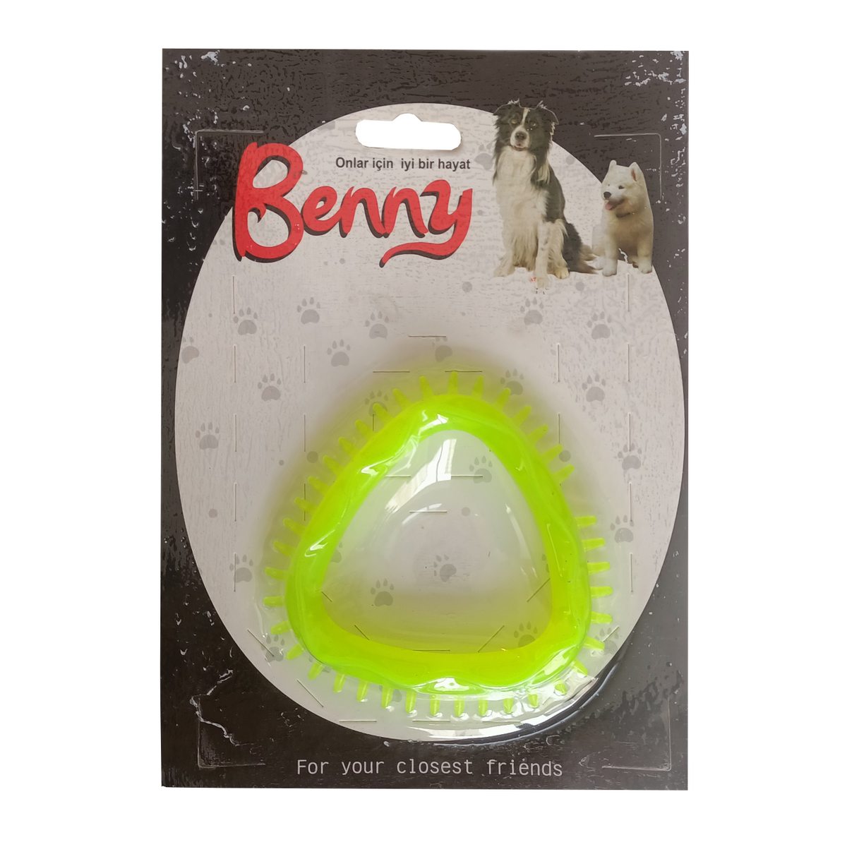 Benny Köpek Oyuncağı Üçgen 8 x 8.5 cm Sarı - BNY-1116-SR