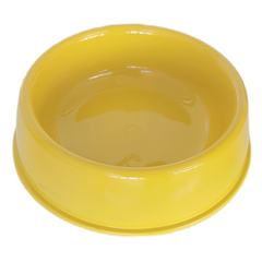 Markapet Kedi Köpek Plastik Mama Ve Su Kabı 20 cm - 200 ml Sarı - SF-PLSTKMK-SR