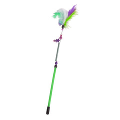 Markapet Yaylı Kedi Oyun Oltası 45 cm - 57 cm Yeşil - 6310-OLTYYL-YSL