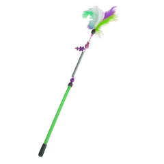 Markapet Yaylı Kedi Oyun Oltası 45 cm - 57 cm Yeşil - 6310-OLTYYL-YSL