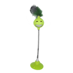 Markapet Yaylı Vantuzlu Hacıyatmaz Kedi Oyuncağı 30 cm Sarı - SF-YYLHCYTMZ-SR