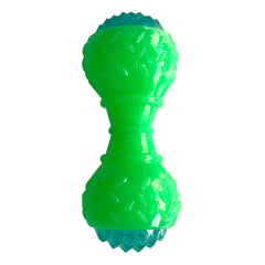 Playfull Aktivite Sesli ve Işıklı Köpek Oyuncak Dumbel 5x15 cm Yeşil - PF-4008-YSL